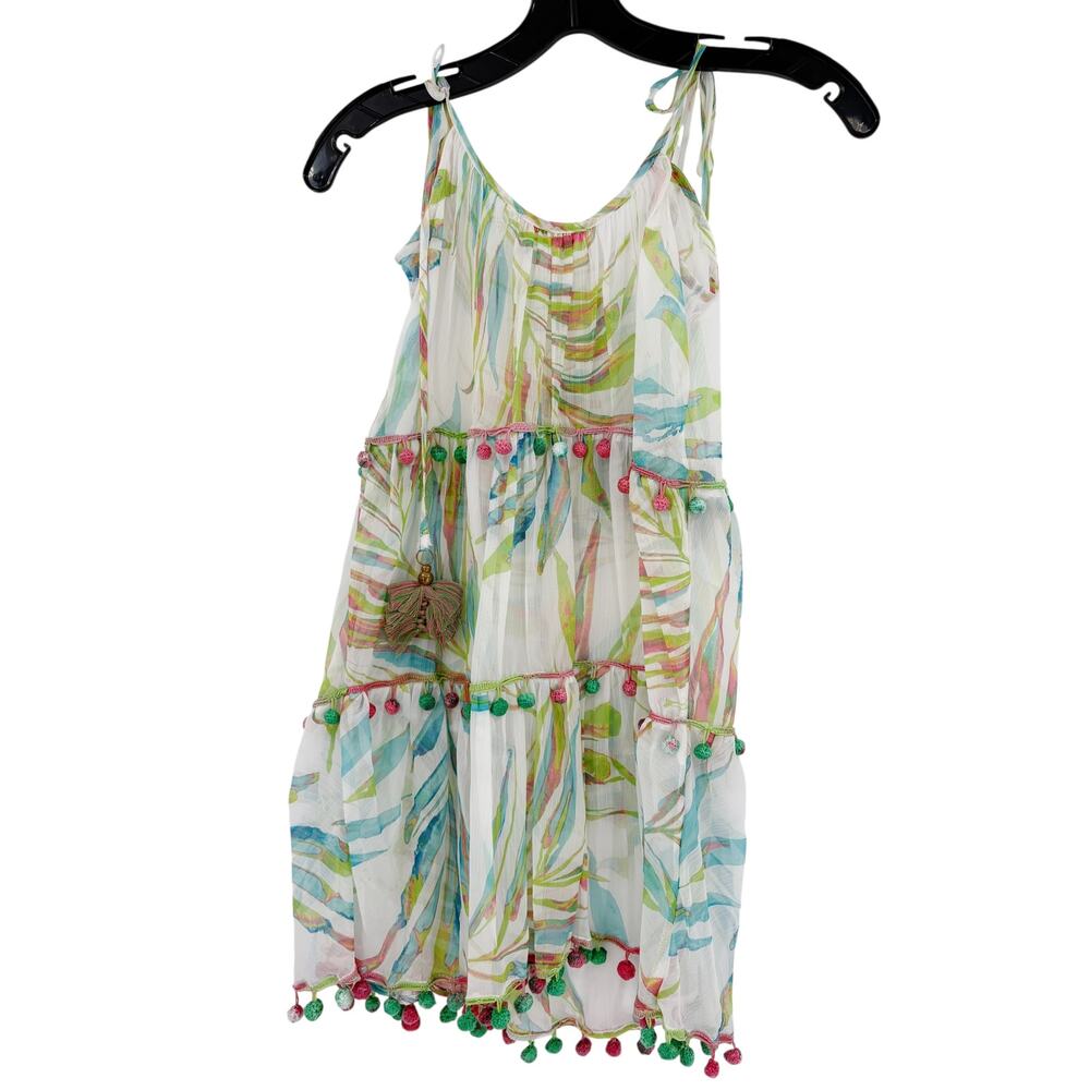 RAMY BROOK Dress NEW Size S Lala Mini Dress White Floral Tropical $265 - Picture 5 of 6